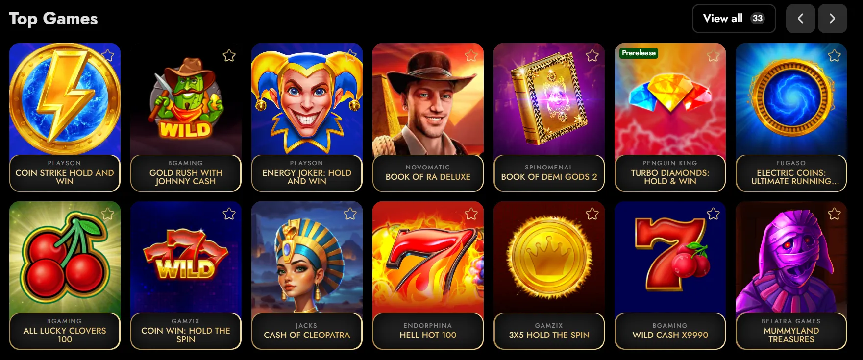 oscarspin slots norge